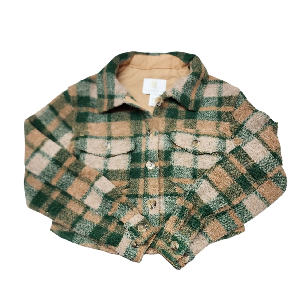 House of Harlow Plaid Wool Blend Crop Jacket Size XS - Picture 6 of 11